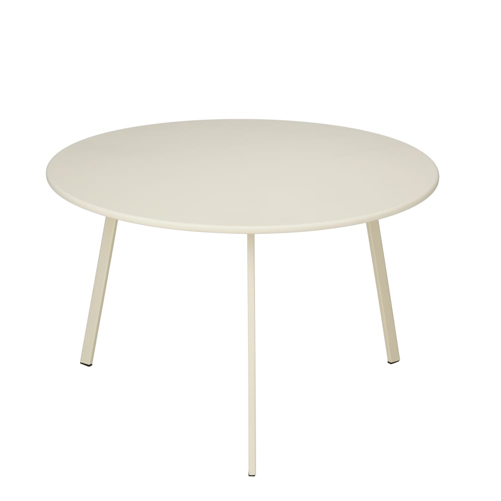 Table d'appoint crème fer h38xl60.5xl60.5cm Table d'appoint crème fer h38xl60.5xl60.5cm