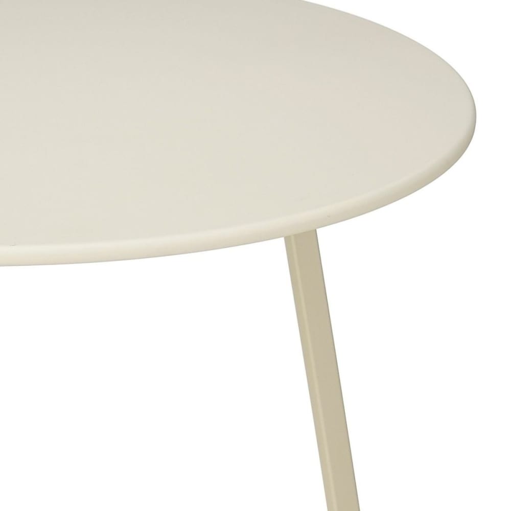 Beistelltisch Seatle Creme Eisen H38xB60.5xL60.5cm - Maisons Du
