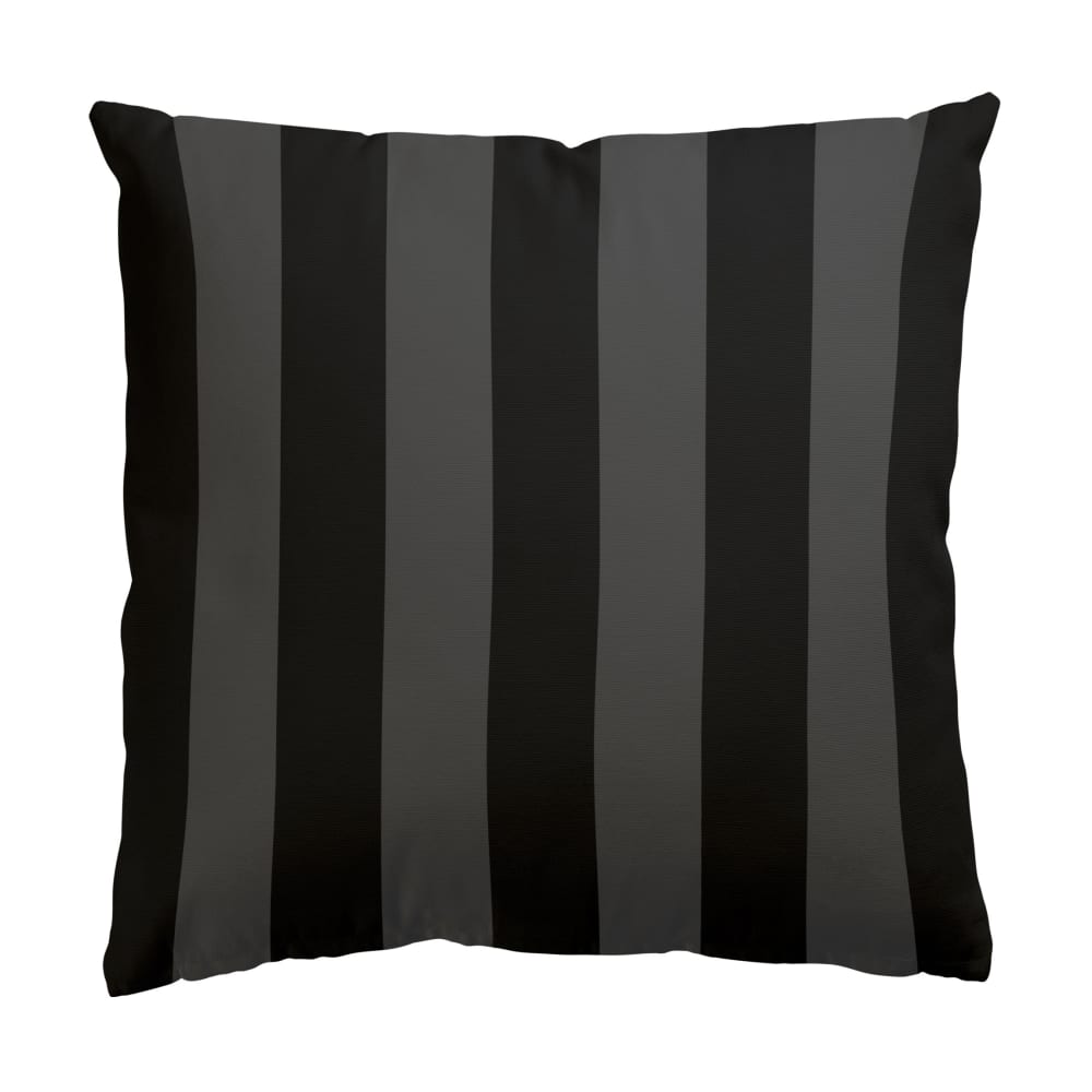 micasia Dekokissen Längsstreifen III aus Polyester, schwarz 50 x 50 cm style modern Öko-Tex Zertifikat - Samt