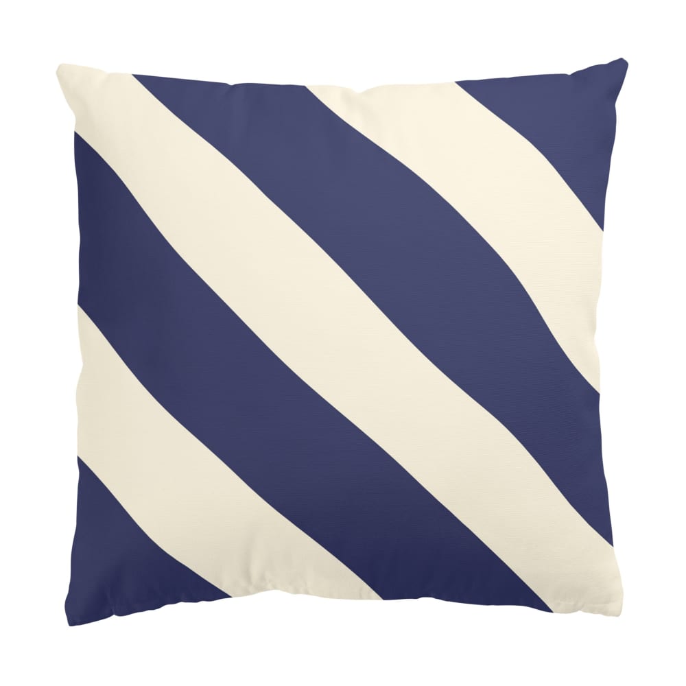 micasia Dekokissen PopArt Streifen aus Polyester, blau 40 x 40 cm style seaside Öko-Tex Zertifikat - Stoff