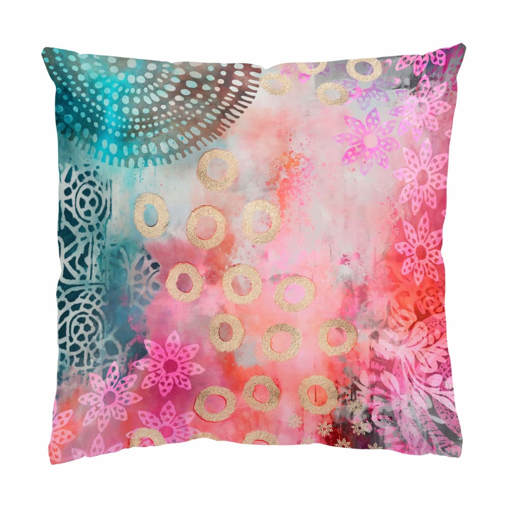 micasia Dekokissen Batik Muster aus Polyester, pink 50 x 50 cm style modern Rosa Öko-Tex Zertifikat Stoff
