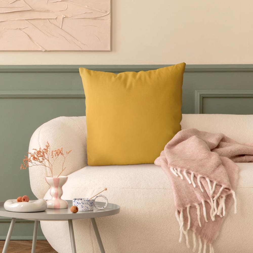 Dekokissen Mighty Mango aus Polyester, gelb 40 x 40 cm - Maisons