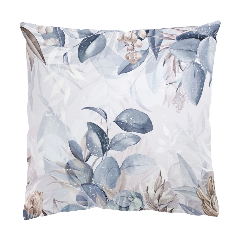 micasia Dekokissen Botanik in Pastell II aus Polyester, blau 50 x 50 cm style exotic Öko-Tex Zertifikat - Samt