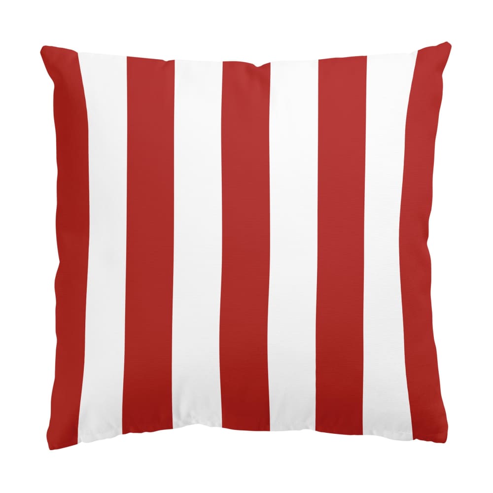 micasia Dekokissen Längsstreifen II aus Polyester, rot 40 x 40 cm style modern Öko-Tex Zertifikat - Stoff