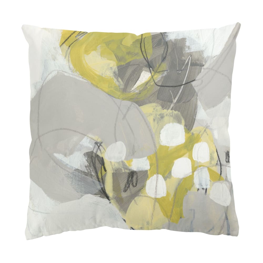 micasia Dekokissen Zitronen im Nebel IV aus Polyester, grau 40 x 40 cm style modern Öko-Tex Zertifikat - Stoff