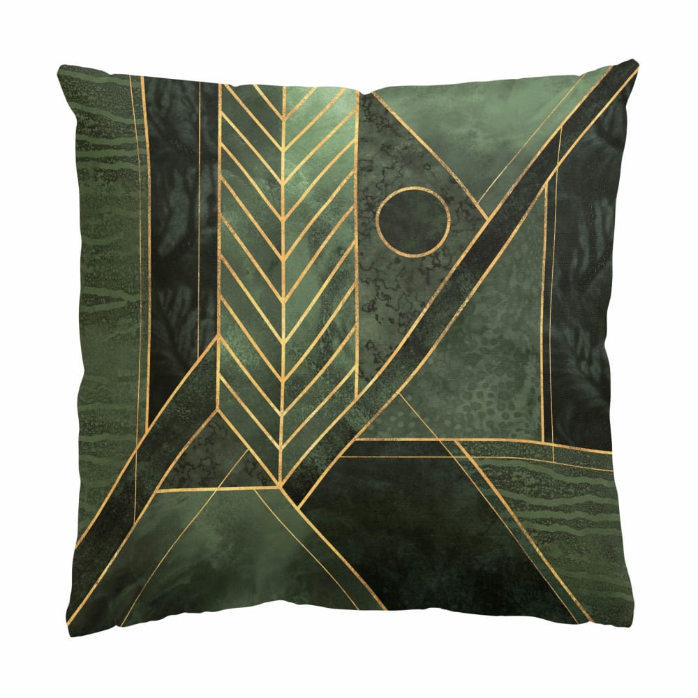 micasia Dekokissen Geometrische Formen Smaragd aus Polyester, grün 50 x 50 cm style modern Öko-Tex Zertifikat - Samt