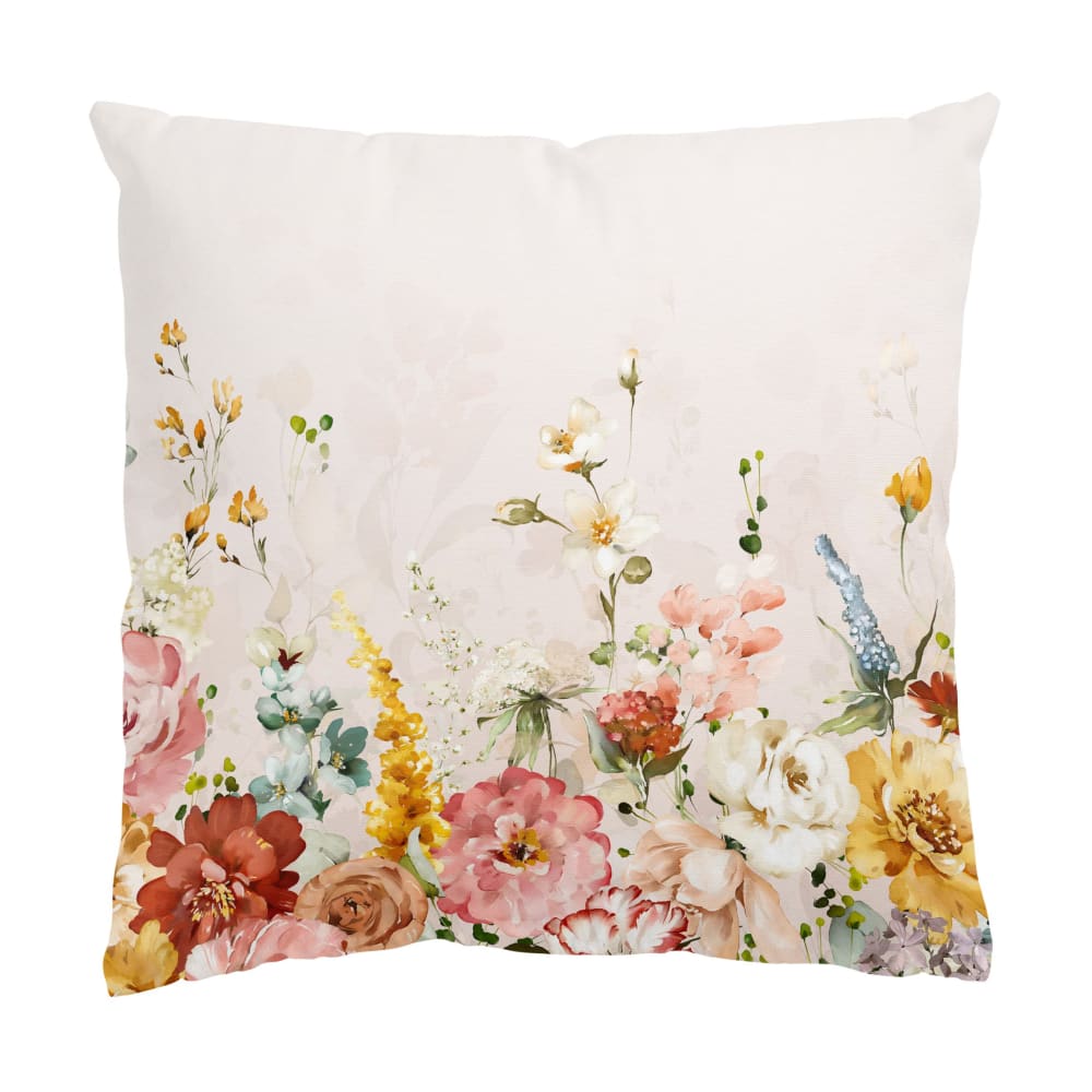 micasia Dekokissen Rankende Blumen Vintage aus Polyester, pastell 40 x 40 cm style vintage Weiß Öko-Tex Zertifikat Samt