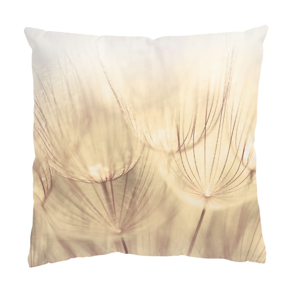 micasia Dekokissen Pusteblumen Nahaufnahme aus Polyester, beige 50 x 50 cm style landhaus Öko-Tex Zertifikat - Stoff