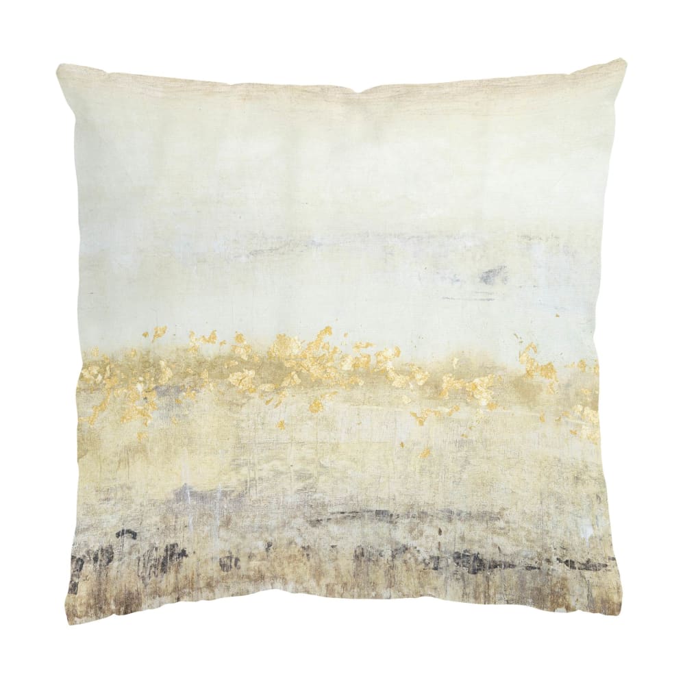 micasia Dekokissen Goldene Farbfelder II aus Polyester, weiß 50 x 50 cm style modern Öko-Tex Zertifikat - Samt