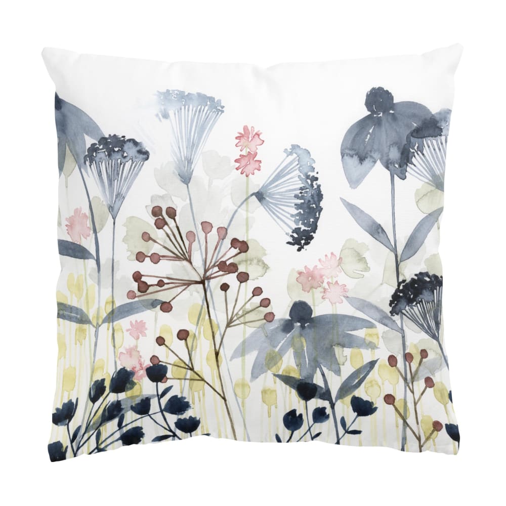 micasia Dekokissen Wildblumen Aquarell I aus Polyester, weiß 40 x 40 cm style classic chic Öko-Tex Zertifikat - Stoff