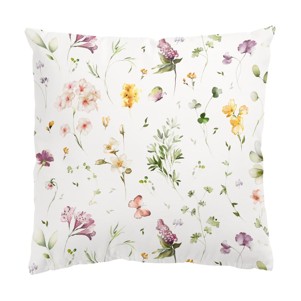 micasia Dekokissen Wildblumen Aquarell III aus Polyester, violett 40 x 40 cm style classic chic Öko-Tex Zertifikat - Stoff