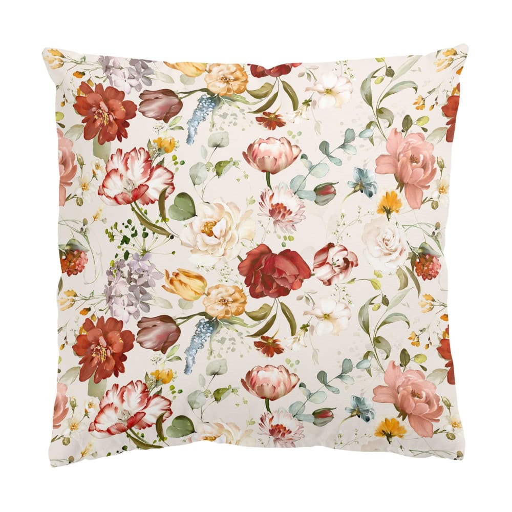 micasia Dekokissen Blumen Vintage Muster aus Polyester, beige 40 x 40 cm style vintage Öko-Tex Zertifikat - Stoff