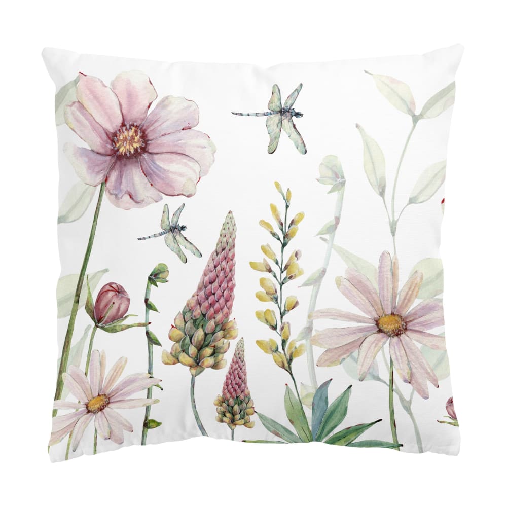 micasia Dekokissen Libellen im Blumenrausch aus Polyester, rosa 50 x 50 cm style classic chic Öko-Tex Zertifikat - Stoff