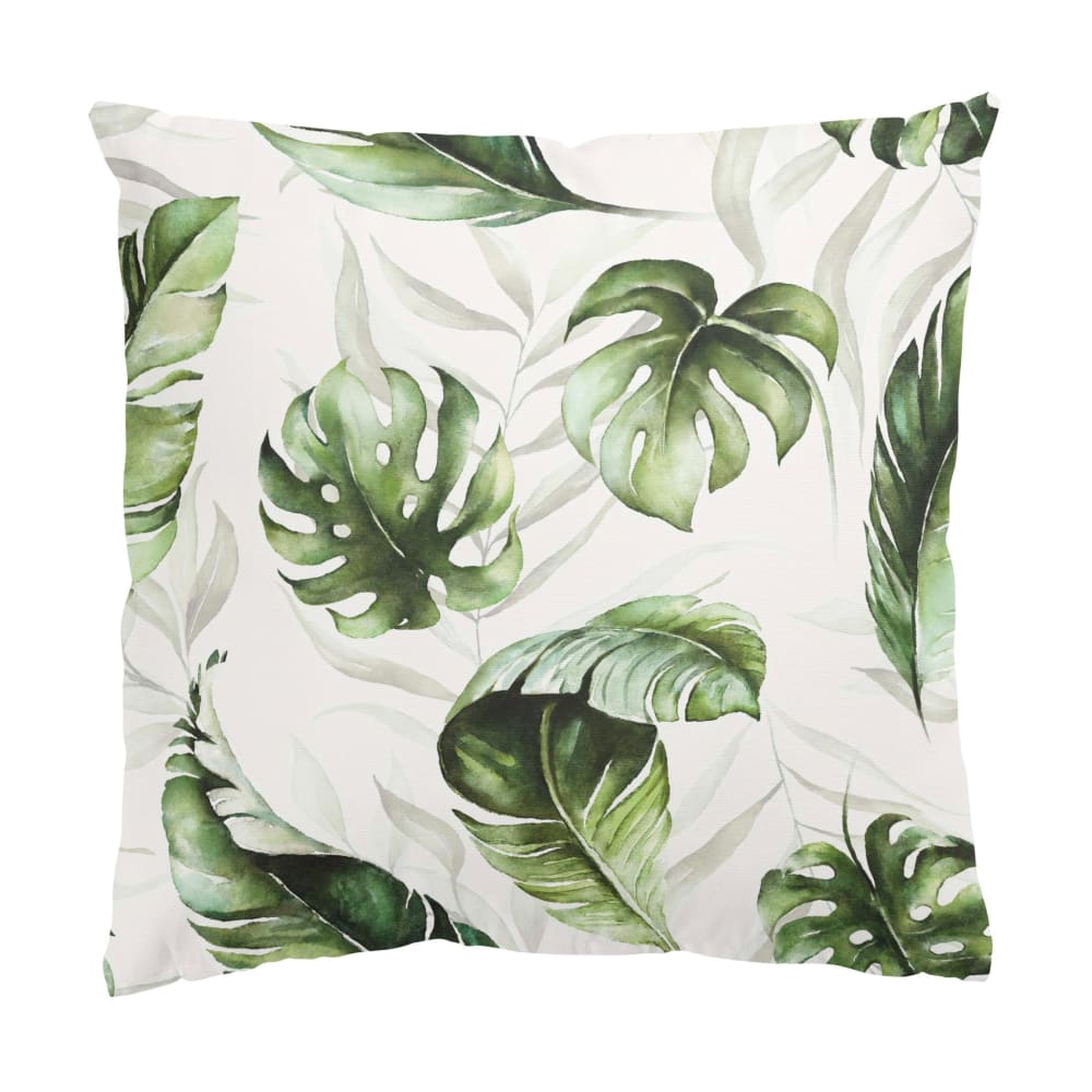 micasia Dekokissen Monstera und Palmenblatt aus Polyester, grün 40 x 40 cm style exotic Öko-Tex Zertifikat - Stoff