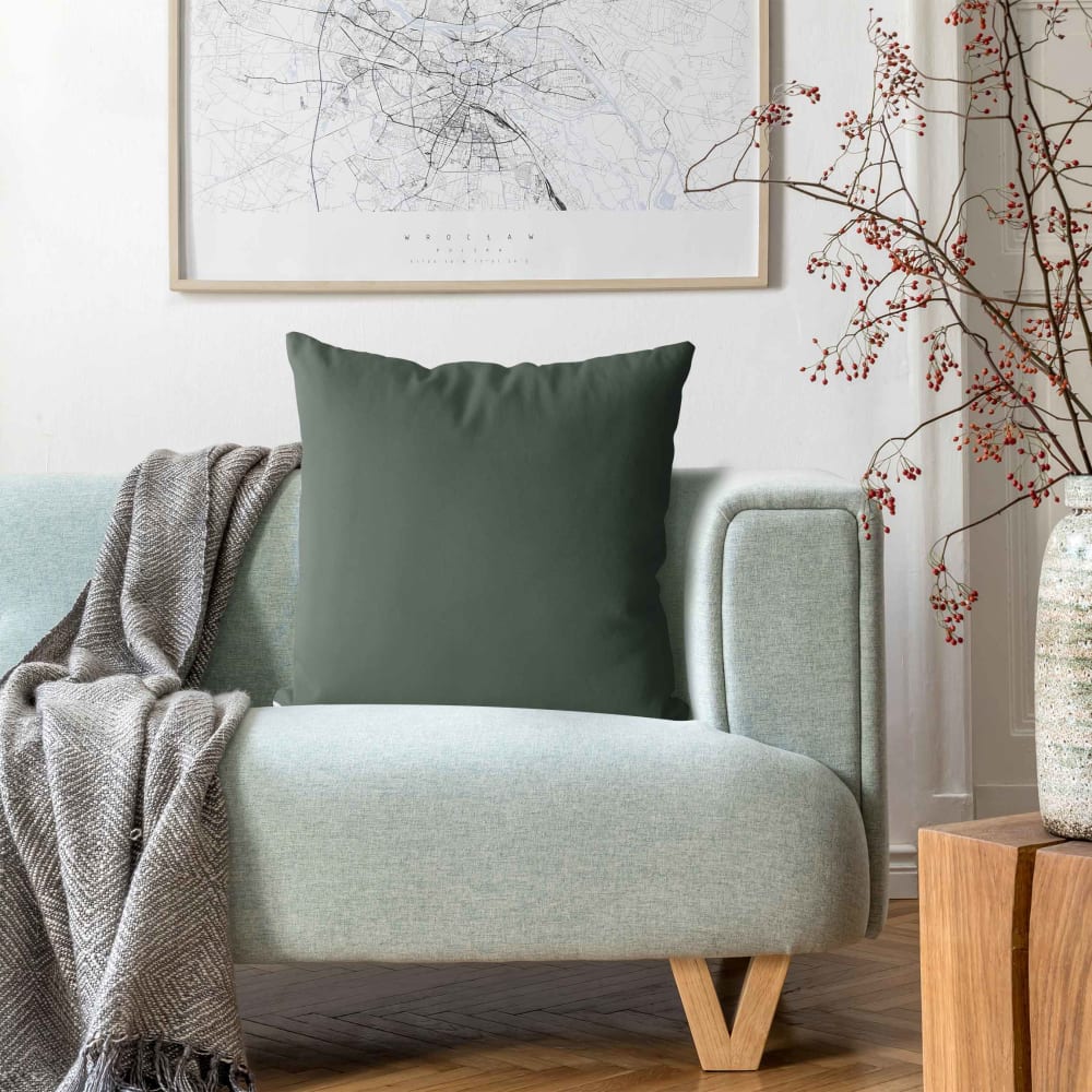 Dekokissen Ritzy Rosemary aus Polyester, grün 50 x 50 cm -