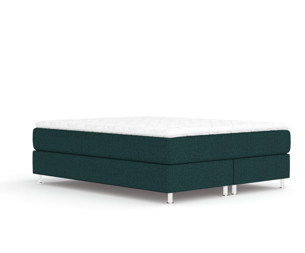 Maison de Reve Boxspringbett 180x200 mit Matratze, Webstoff Grün style modern Grün