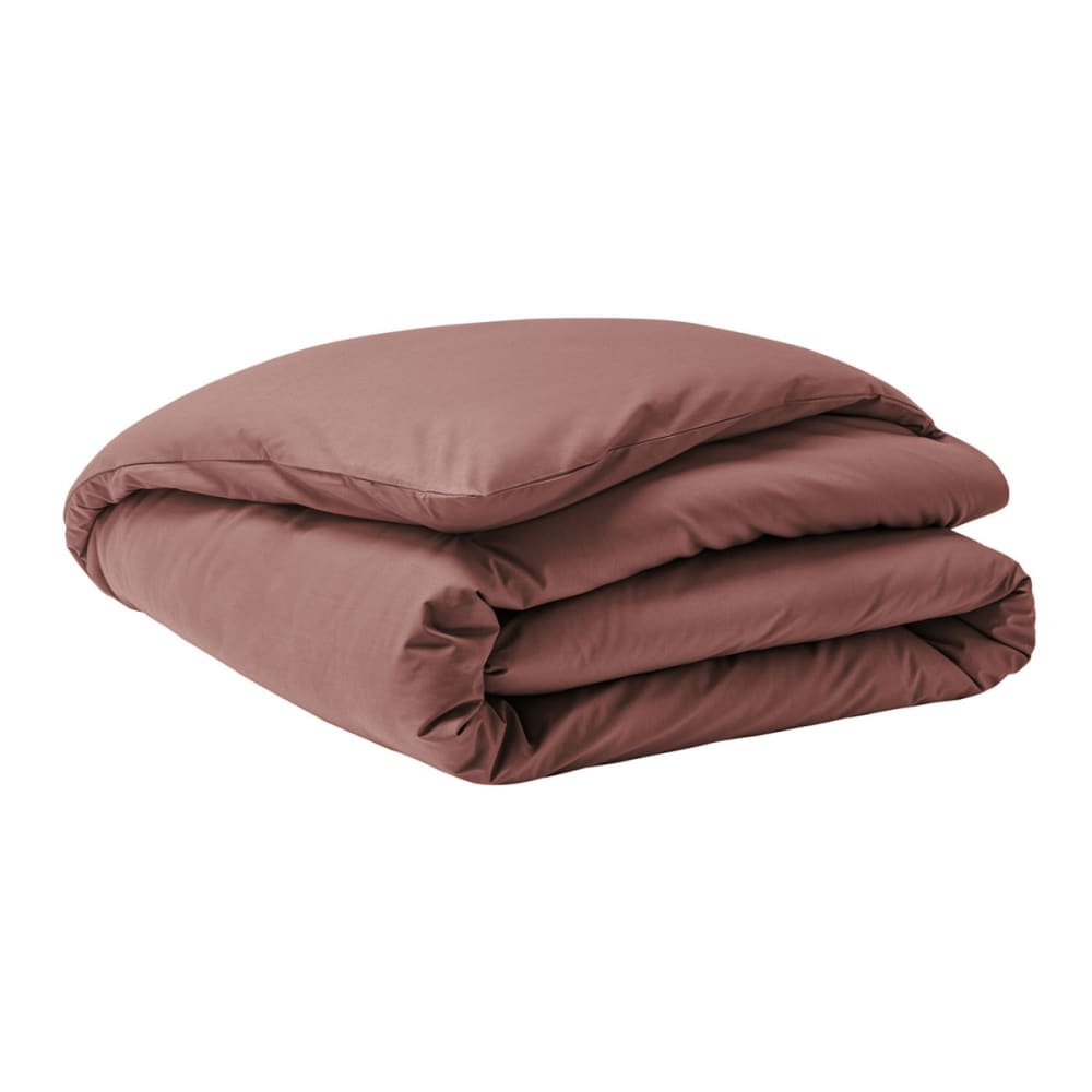 Housse de couette en percale de coton rose 200x200 — vue 3