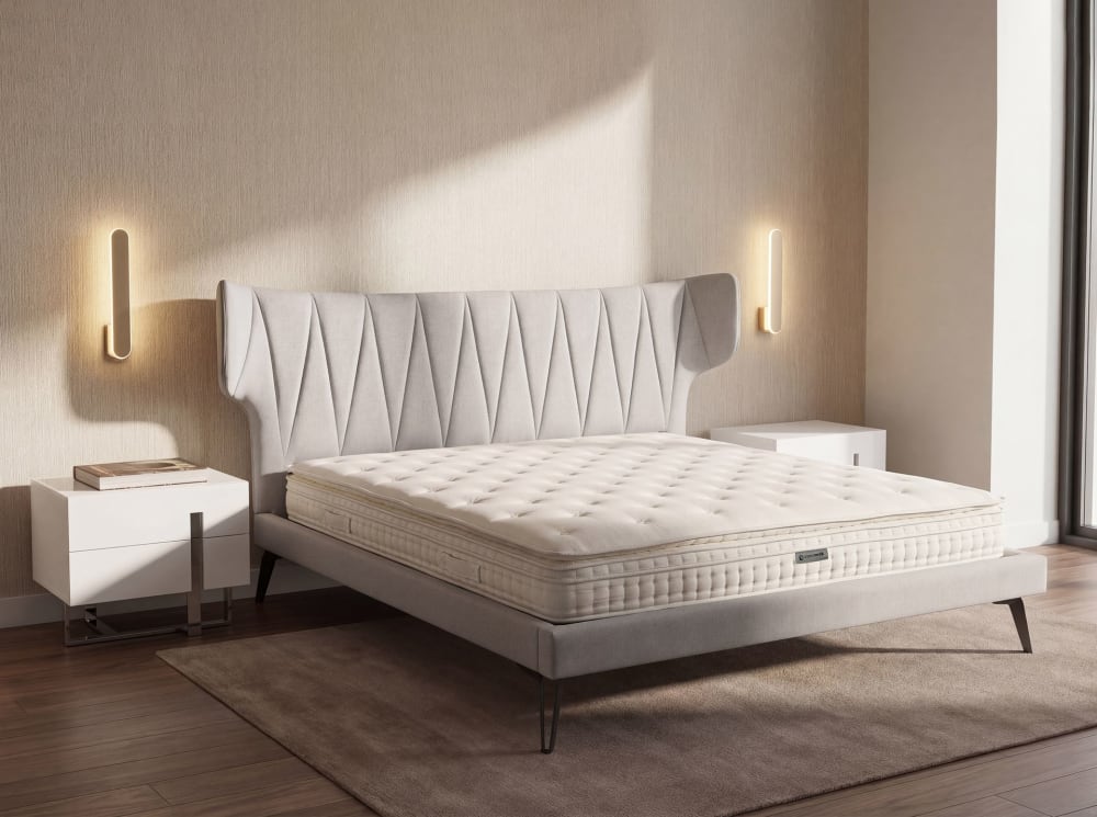 Hybridmatratze aus Naturlatex mit Minifedern - Maisons Du Monde