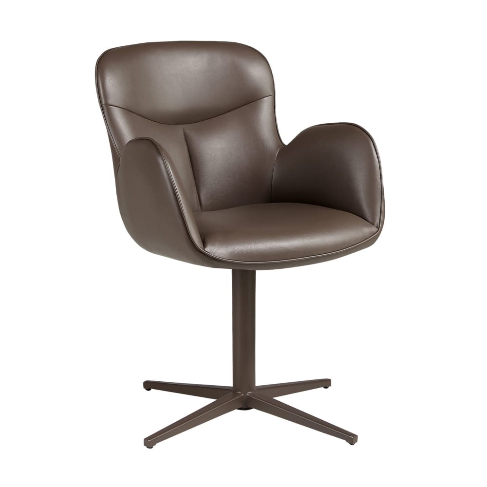chaise pivotante en similicuir