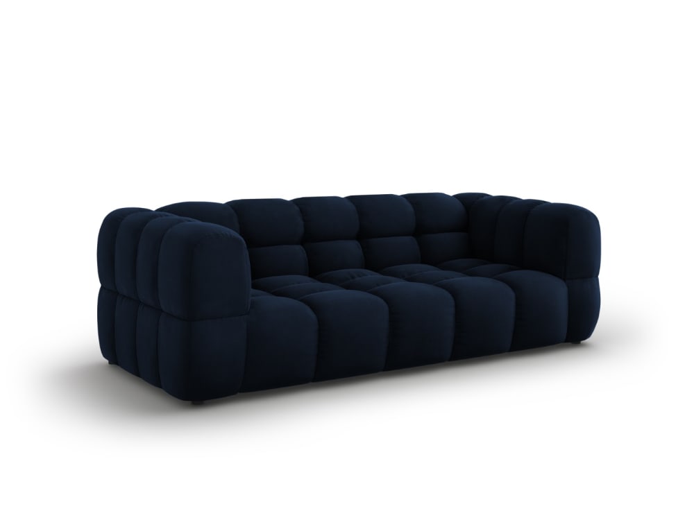 3-Sitzer Sofa aus Samt königsblau - Maisons Du Monde