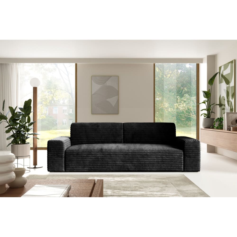Schlafsofa mit Bettkasten Schwarz - Maisons Du Monde