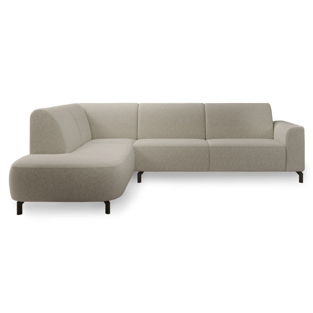 Selsey Ecksofa mit Armlehne, Bouclé, Ottomane links, Graubeige style modern Taupe Stoff