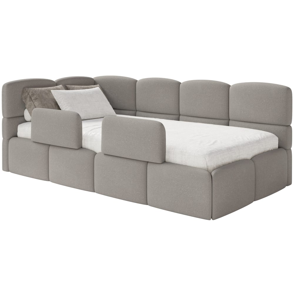 Lit enfant 120x200 tête - gauche marron