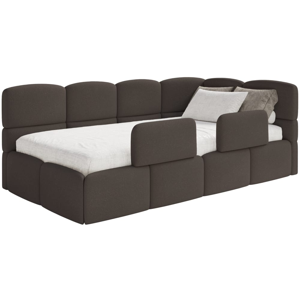Lit enfant 120 cm, 2x - brun