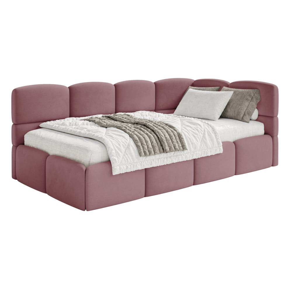 Lit ado 120 cm, velours, - rose
