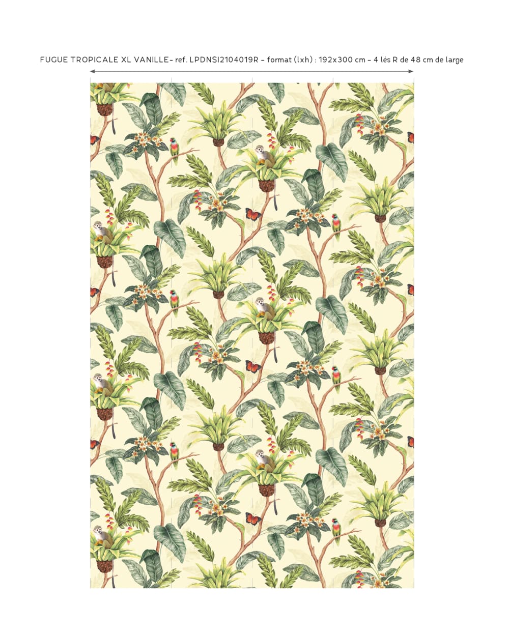 Papier peint panoramique Fugue Tropicale XL — vue 4