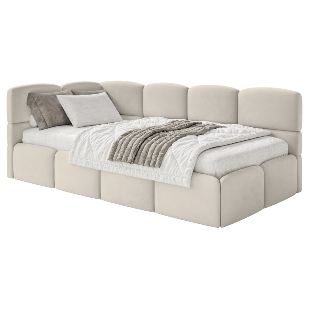 Lit ado 120 cm, velours,