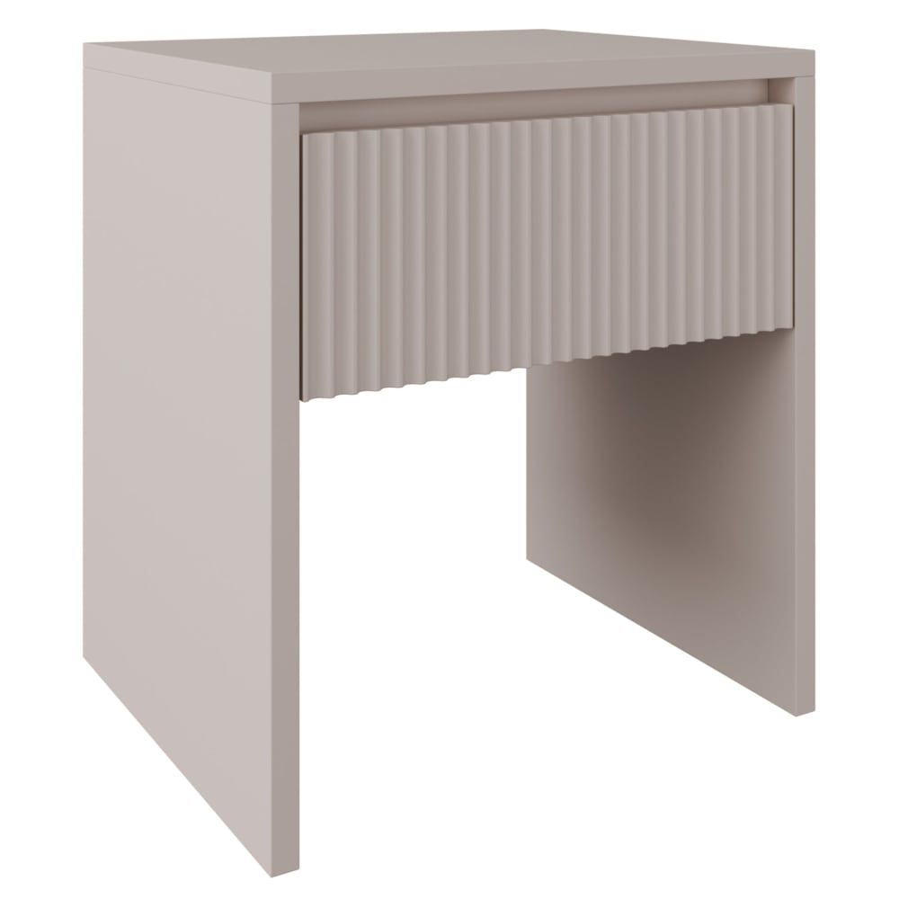 Table de chevet avec tiroir, gris cachemire, 45 cm