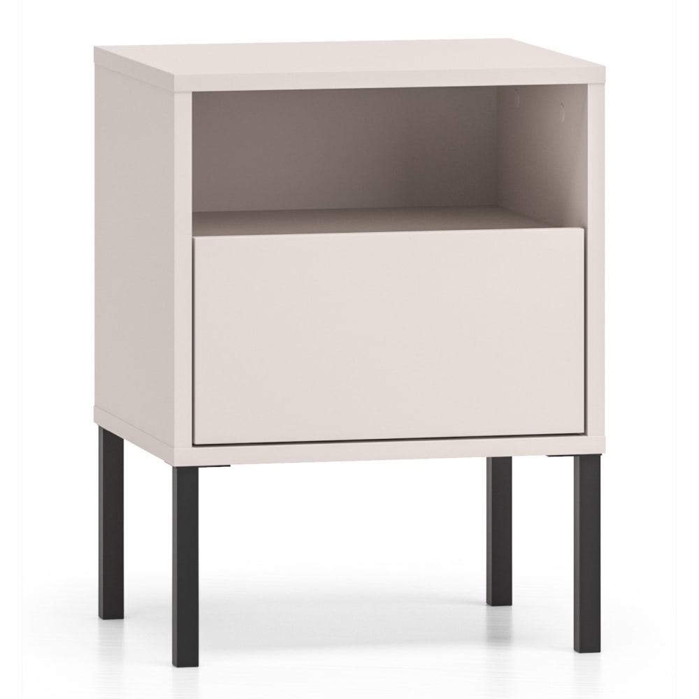 Table de chevet avec tiroir, gris cachemire, 40 cm