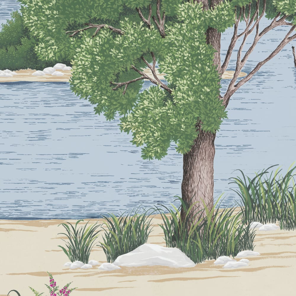 Papier peint panoramique Loire sauvage cimaise — vue 3