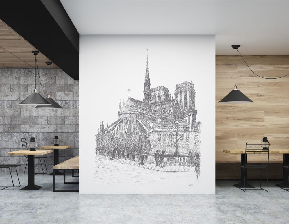 Papier peint panoramique Notre Dame — vue 4