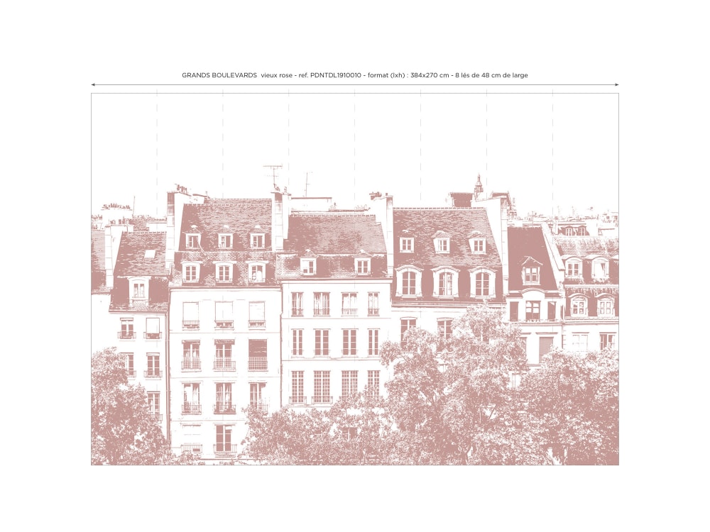 Papier peint panoramique Grands Boulevards — vue 4