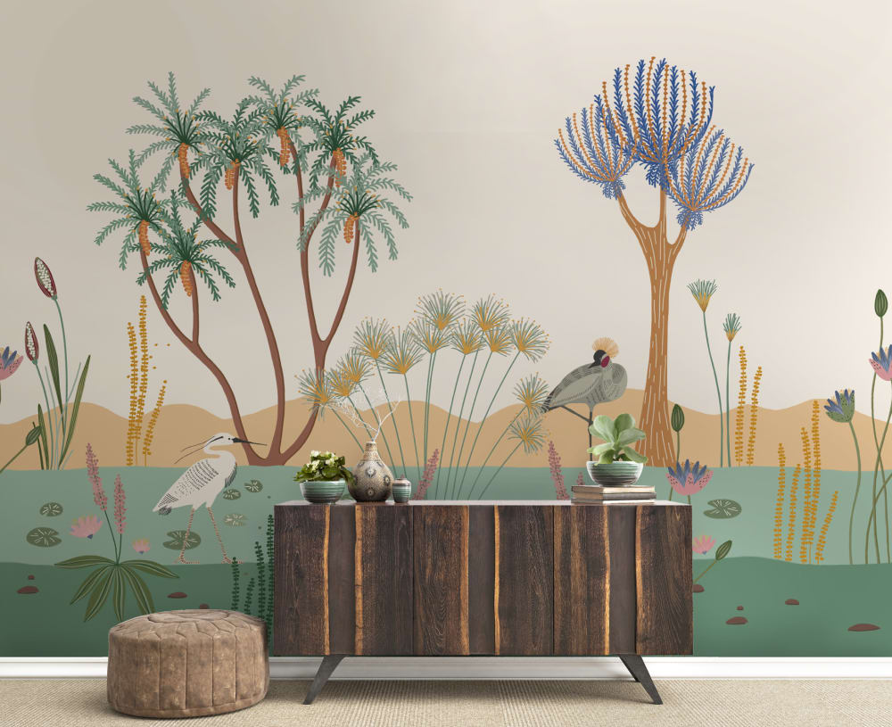 Papier peint panoramique Faune le long du Nil — vue 4