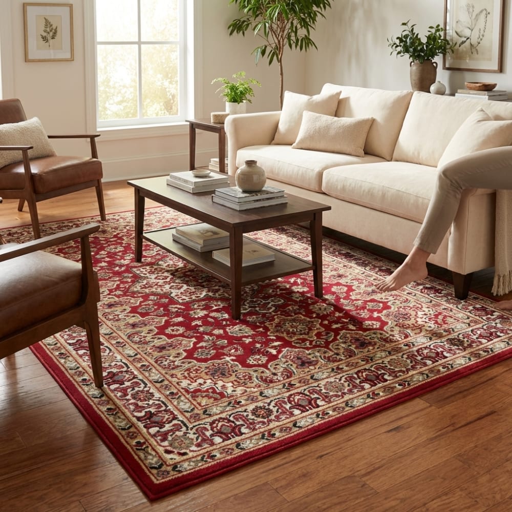 Tapis oriental shiraz rouge 120x170cm — vue 3