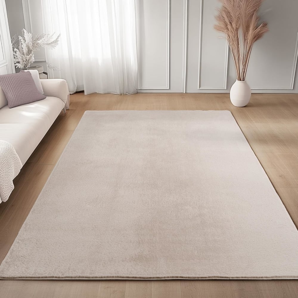 Tapis à poils doux lavable crème 160x220cm — vue 4