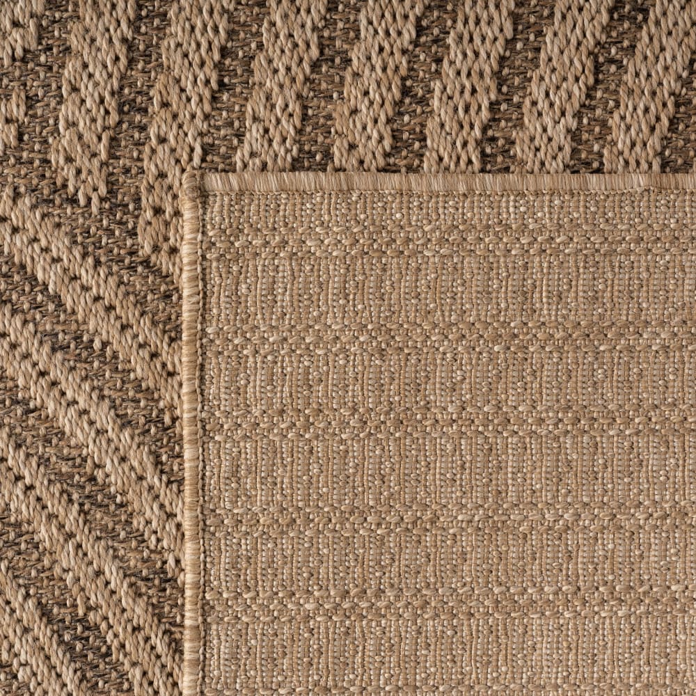 Tapis rond aspect jute à motifs arcs 160cm — vue 4
