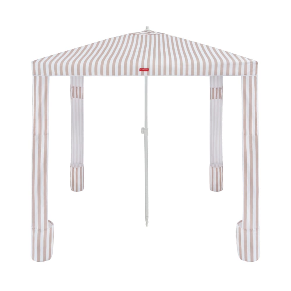 Tonnelle plage jardin polyester aluminium UPF50+ beige