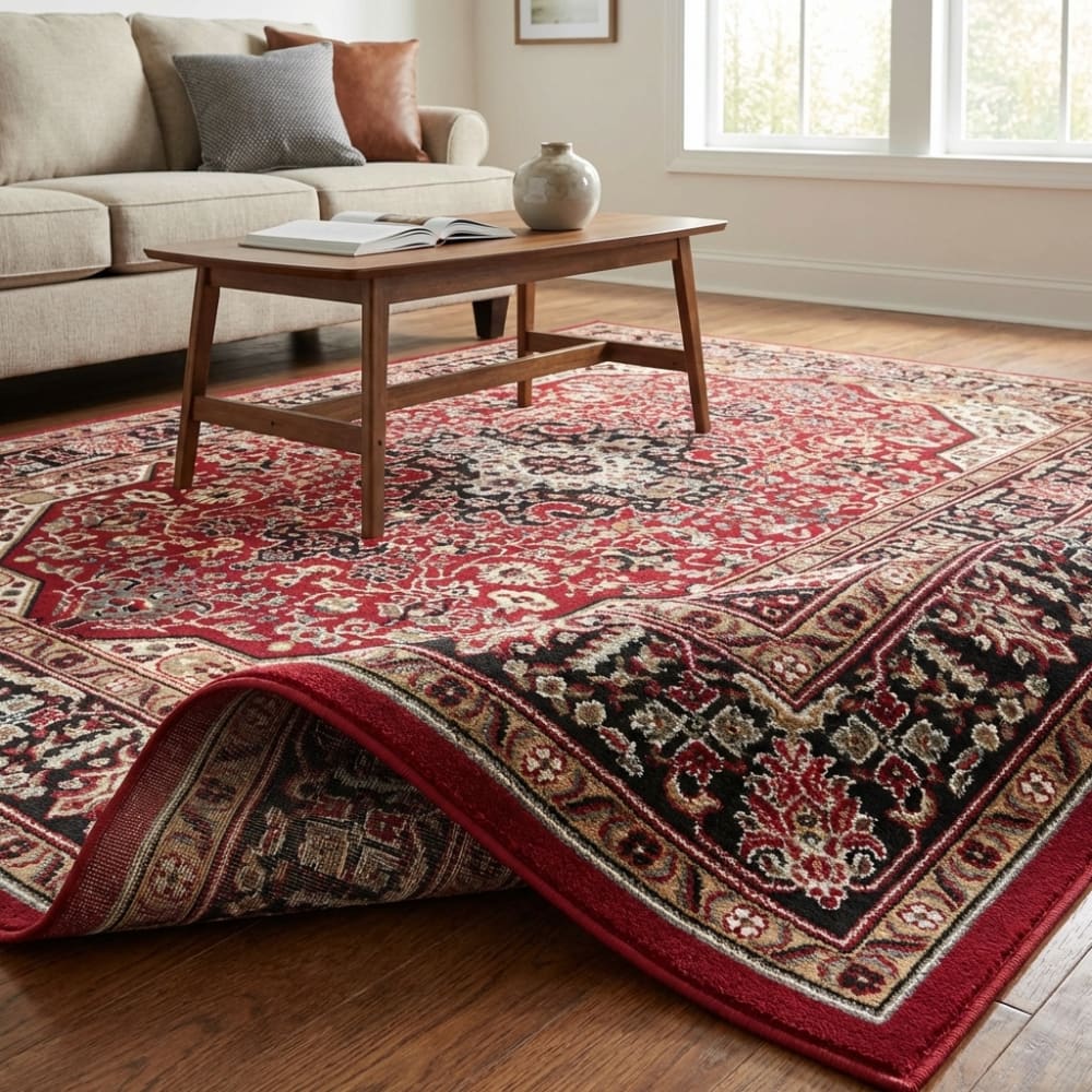 Tapis oriental ispahan rouge 120x170cm — vue 4