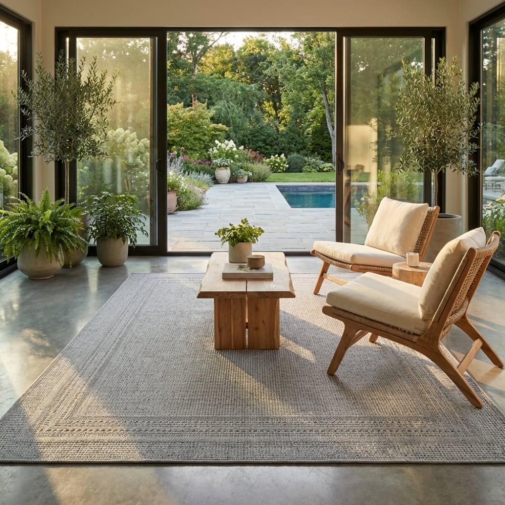 Tapis extérieur et intérieur gris 240x340cm — vue 4