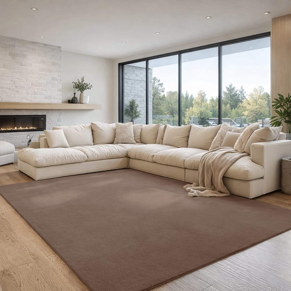 Tapis à poils doux lavable mocca 80x150cm — vue 3