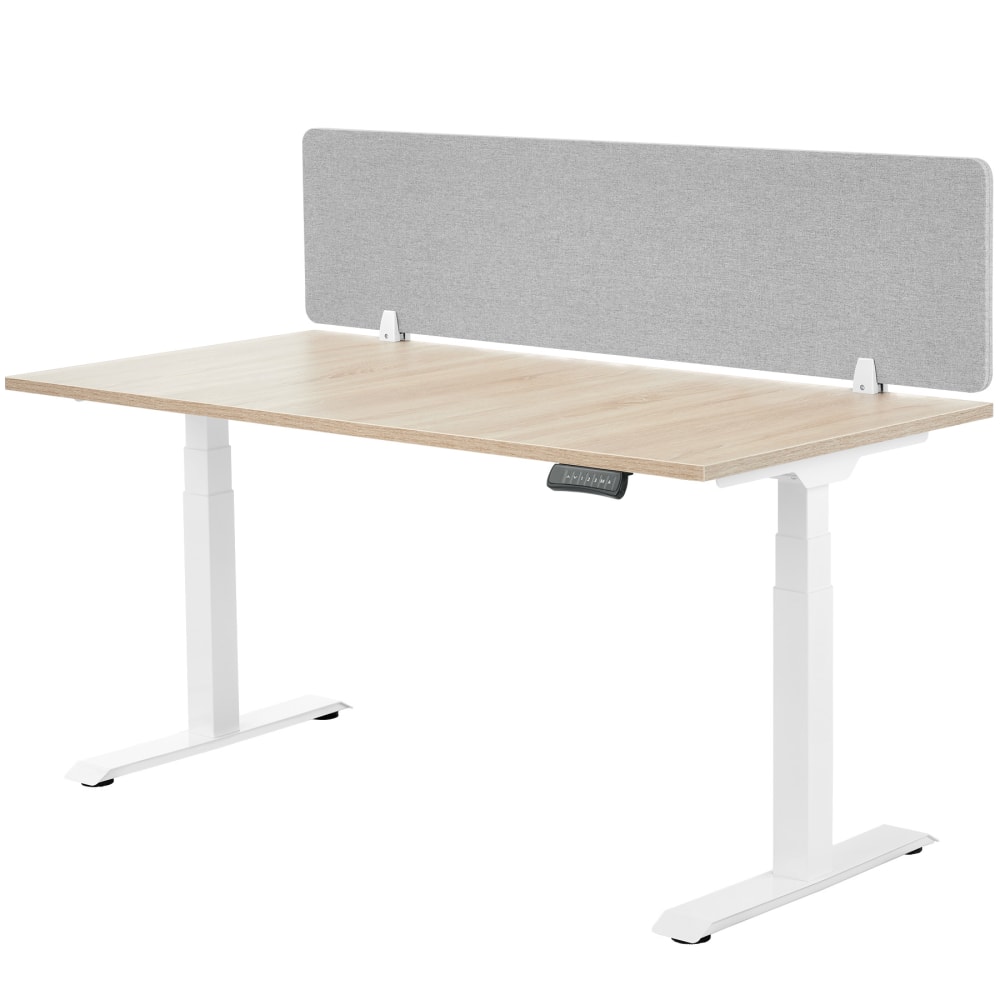 Cloison de bureau 130 x 40 cm gris — vue 4
