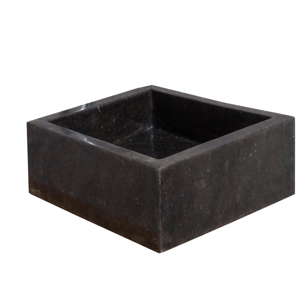 Vasque salle de bain en marbre noir 30cm