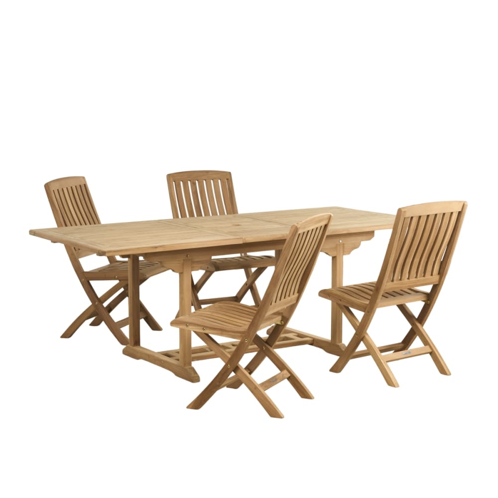 Ensemble table de jardin - teck