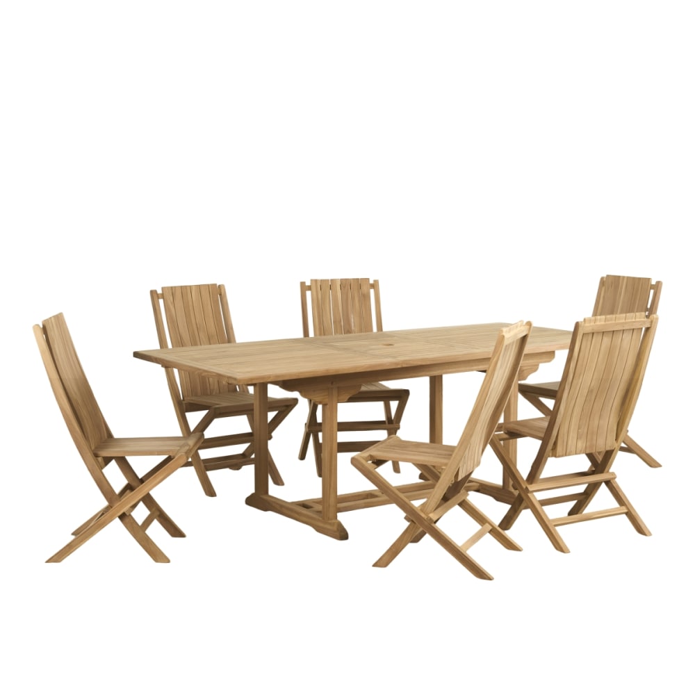 Ensemble table de jardin - chaises