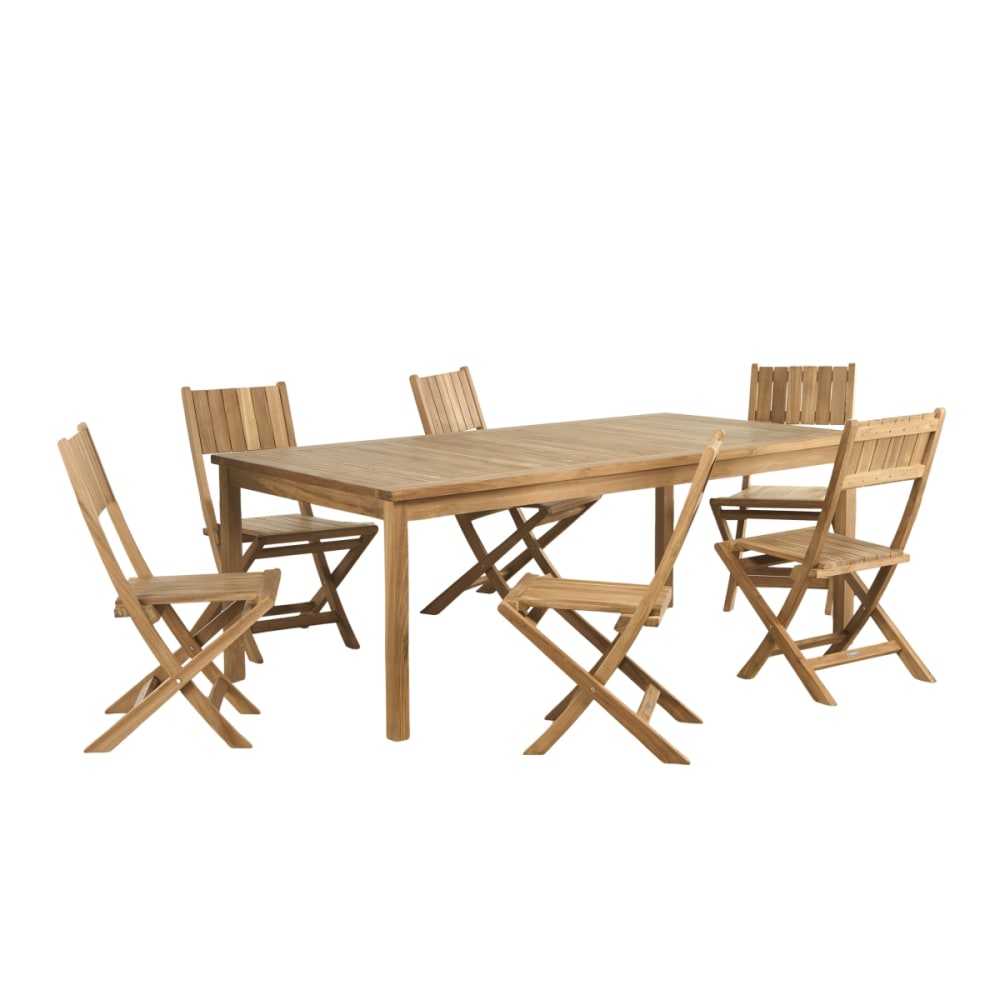Ensemble table de jardin - chaises