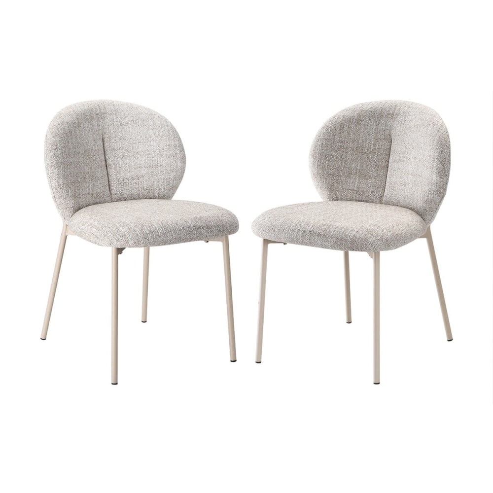 Lot de 2 chaises en tissu